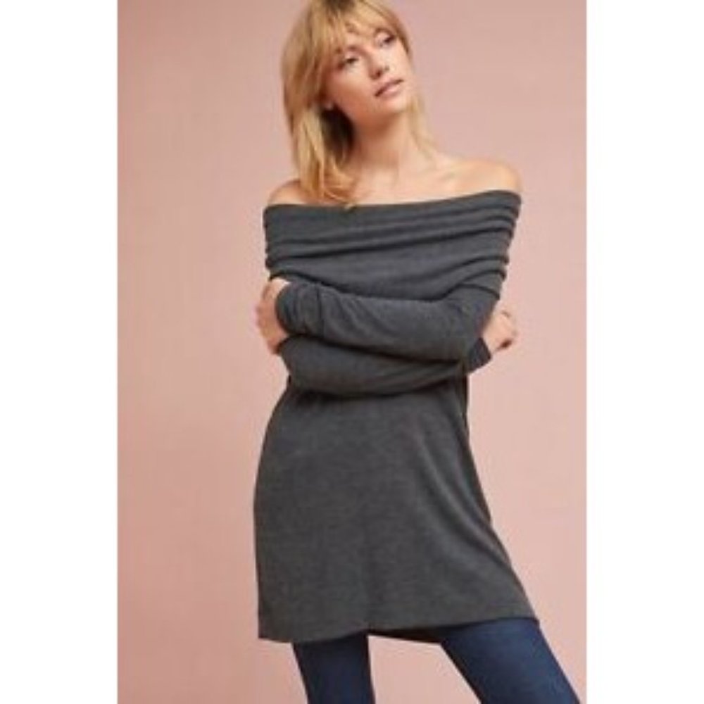 Anthropologie Michael Stars Grey Sweater Dress S - Picture 5 of 12